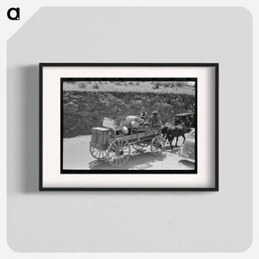 アートポスター-Tanking Equipment Wagon Near Marfa, Texas
 - ラッセル リー Poster.