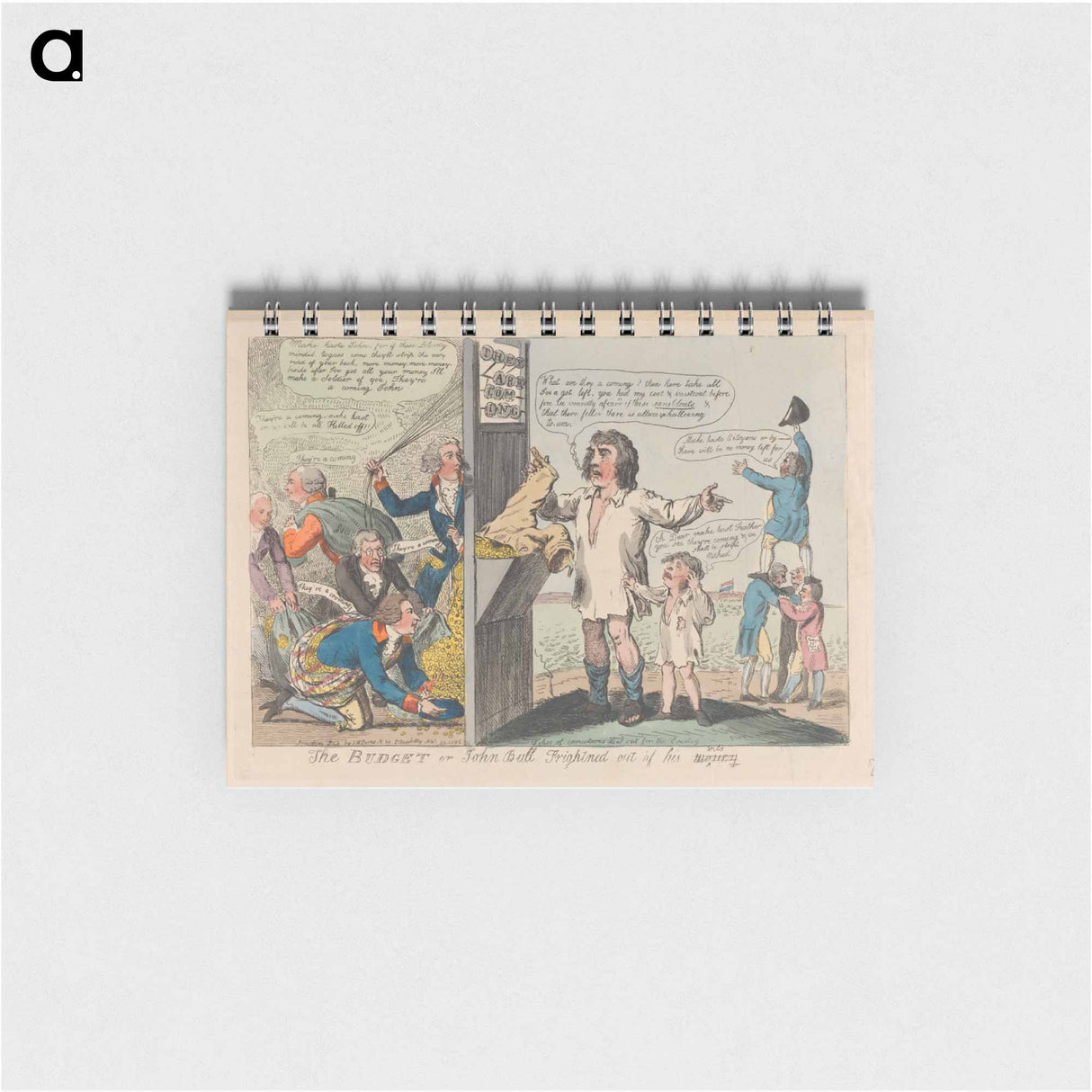 アートメモ帳-The Budget or John Bull Frightened Out of His (Money) Wits
 - イェール大学アートギャラリー Memo.