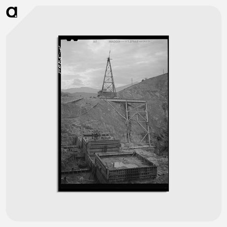 アートポストカード-Shasta Dam Under Construction
 - ラッセル リー Postcard.