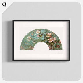 アートポスター-Flowers in a Fan Shape
 - ボストン公共図書館 Poster.