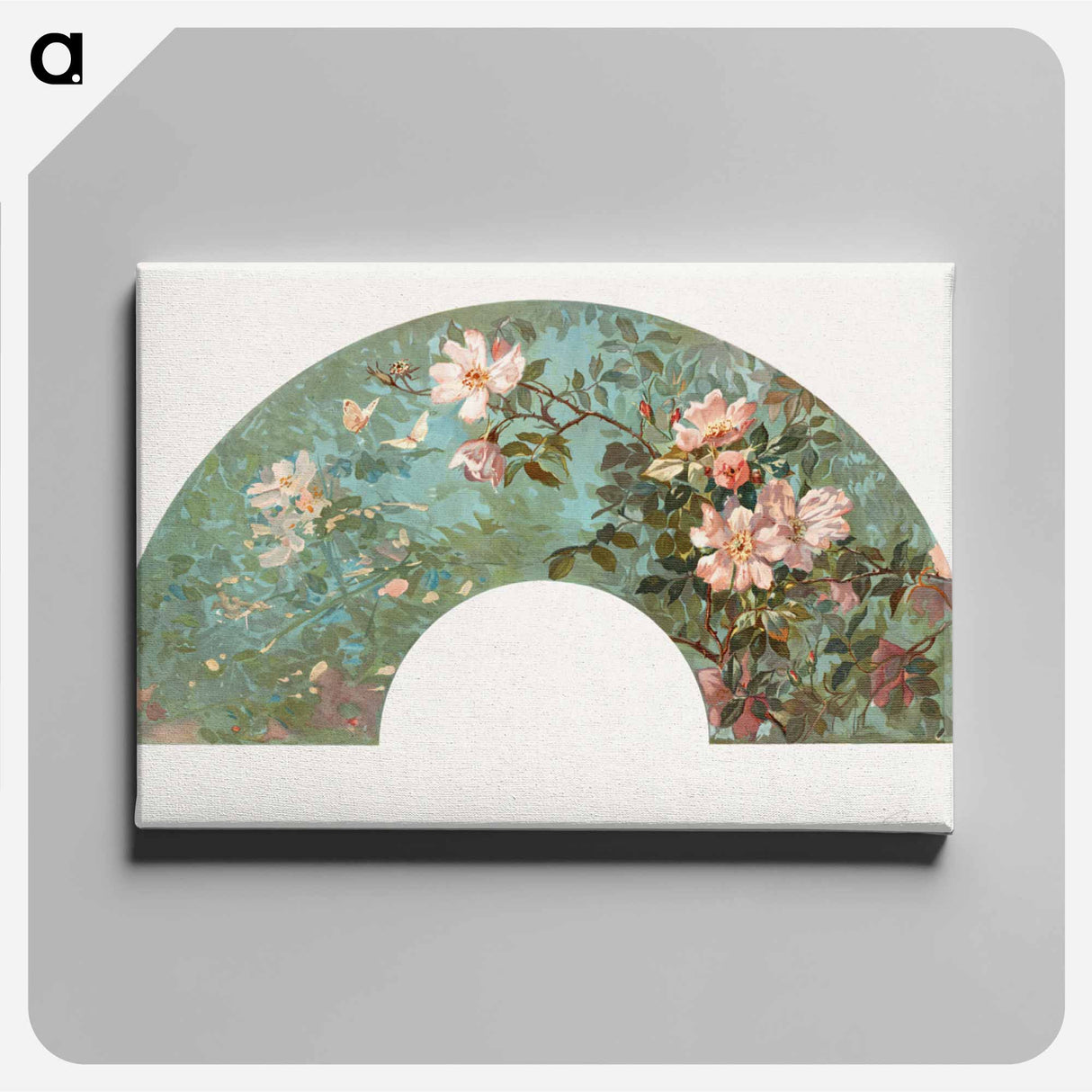 アートパネル-Flowers in a Fan Shape
 - ボストン公共図書館 Canvas.