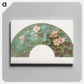 アートパネル-Flowers in a Fan Shape
 - ボストン公共図書館 Canvas.