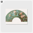 アートポストカード-Flowers in a Fan Shape
 - ボストン公共図書館 Postcard.