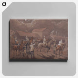 アートパネル-The Night Riders of Nacton: Preparing to Start
 - イェール大学アートギャラリー Canvas.