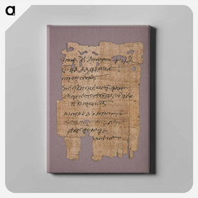 アートパネル-Papyrus Fragment
 - セントルイス美術館 Canvas.
