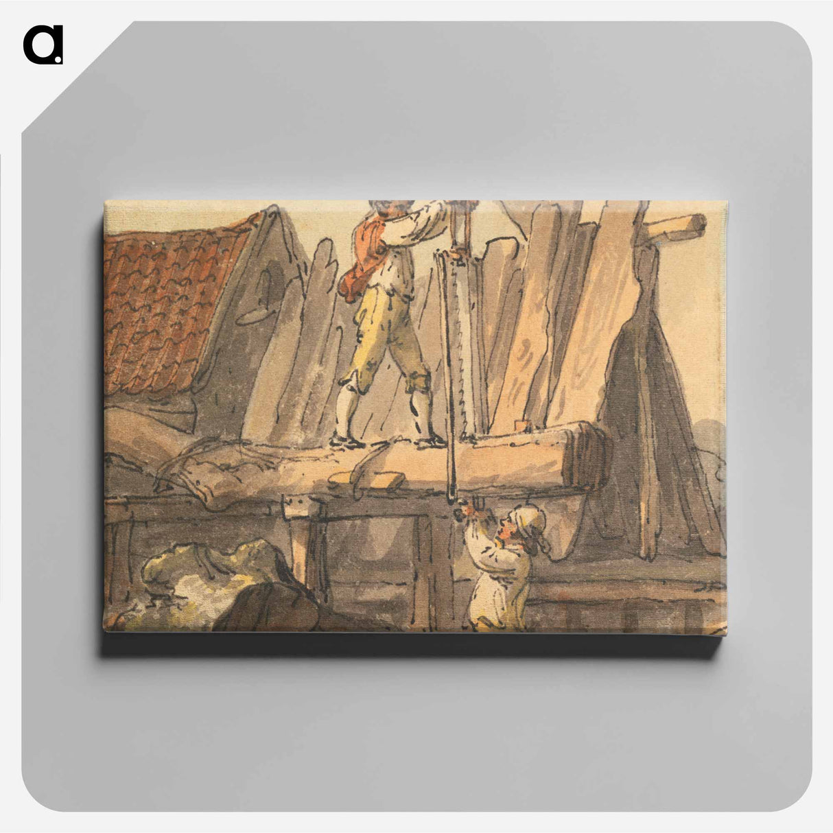 アートパネル-Sawed into Planks
 - イェール大学アートギャラリー Canvas.