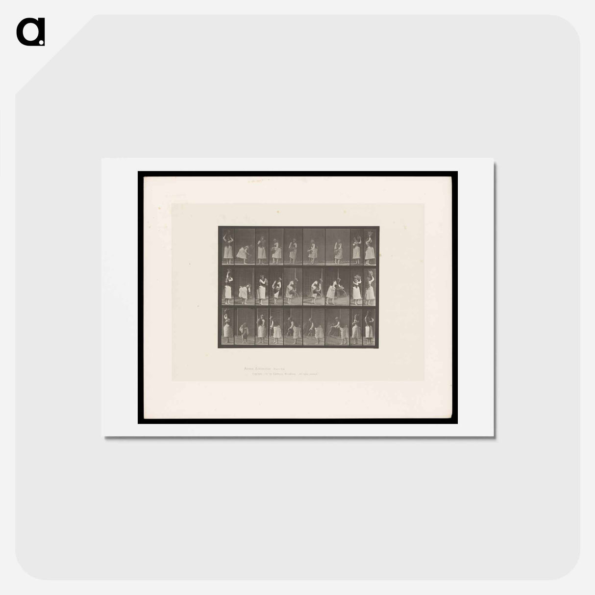 アートポストカード-Woman Pouring Water
 - エドワード マイブリッジ Postcard.
