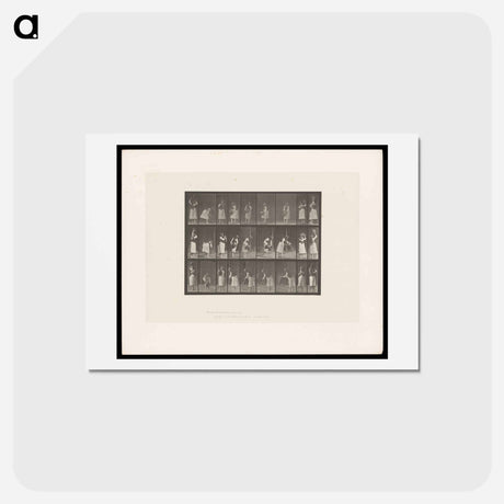 アートポストカード-Woman Pouring Water
 - エドワード マイブリッジ Postcard.