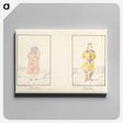 アートパネル-Paysanne des environs de Cracouie; Costume des environs de Cracouie
 - イェール大学アートギャラリー Canvas.