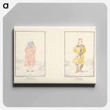 アートパネル-Paysanne des environs de Cracouie; Costume des environs de Cracouie
 - イェール大学アートギャラリー Canvas.
