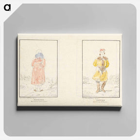 アートパネル-Paysanne des environs de Cracouie; Costume des environs de Cracouie
 - イェール大学アートギャラリー Canvas.