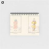 アートメモ帳-Paysanne des environs de Cracouie; Costume des environs de Cracouie
 - イェール大学アートギャラリー Memo.