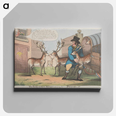 アートパネル-The Bedfordshire Farmer unloading his - Presents!
 - イェール大学アートギャラリー Canvas.