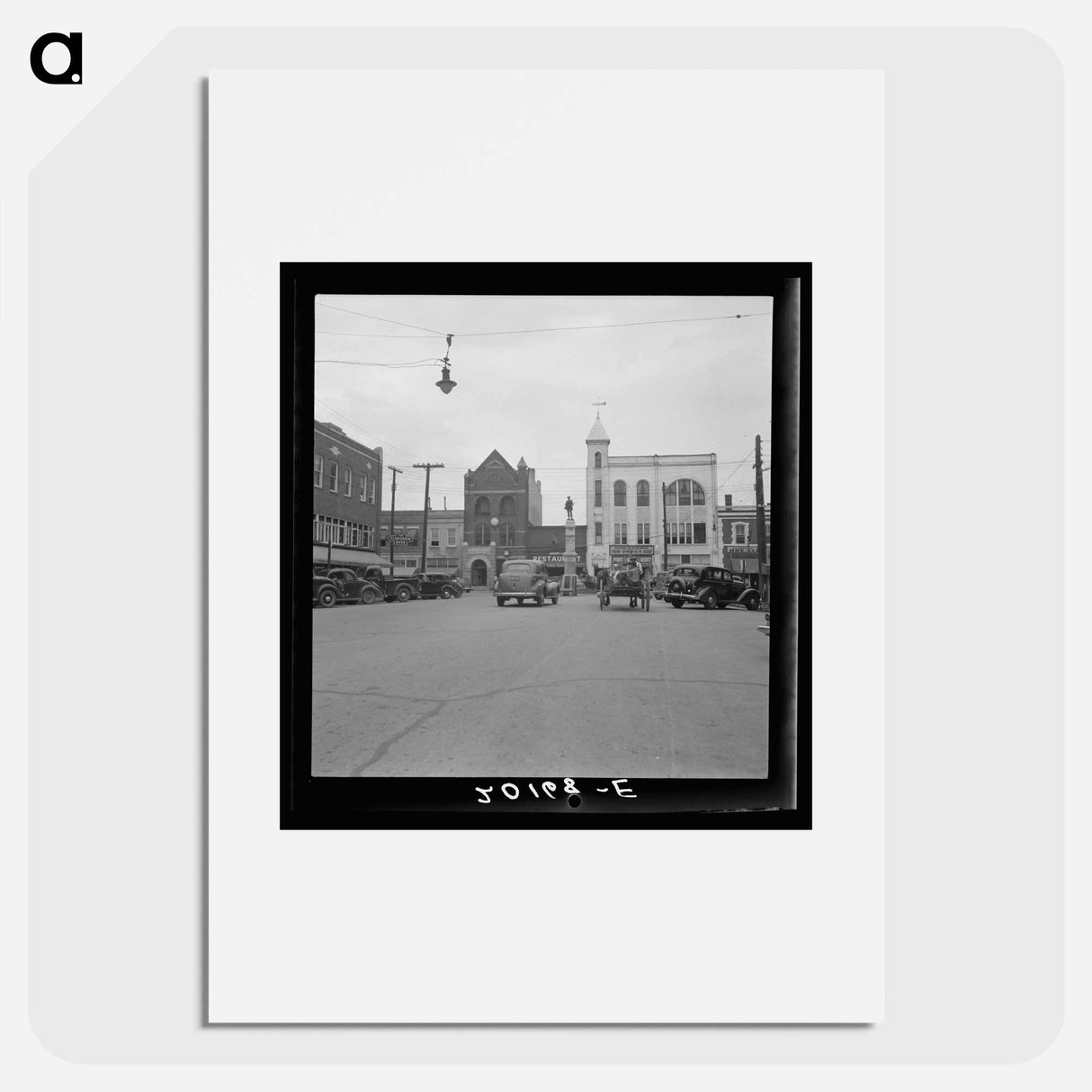 Oxford, Granville County, North Carolina - Dorothea Lange Poster.