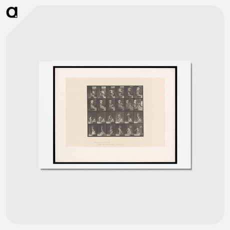 アートポストカード-Water Pour
 - エドワード マイブリッジ Postcard.