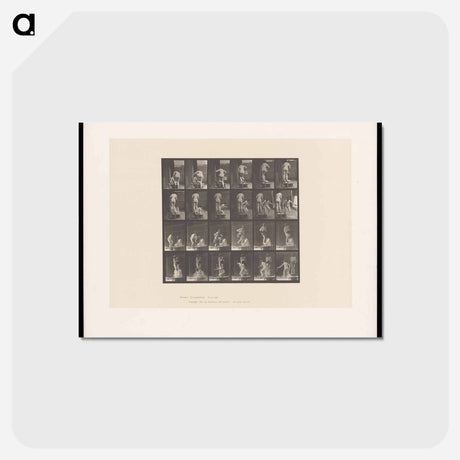 アートポストカード-Water Pour
 - エドワード マイブリッジ Postcard.