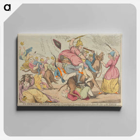 アートパネル-The Genius of France Extirpating Despo-tism Tyranny and Oppression from the Face of the Earth, Or - The Royal Warriors Defeated
 - イェール大学アートギャラリー Canvas.