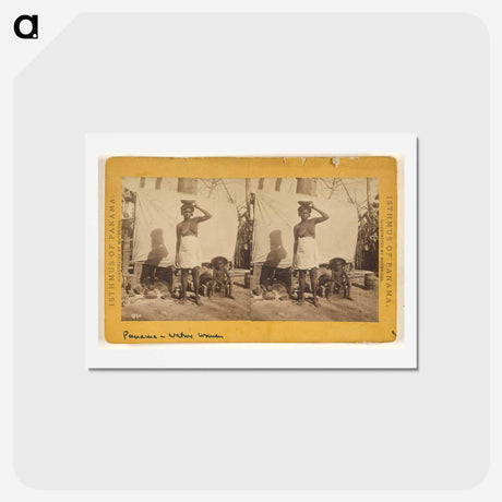 アートポストカード-Panama Native Women
 - エドワード マイブリッジ Postcard.