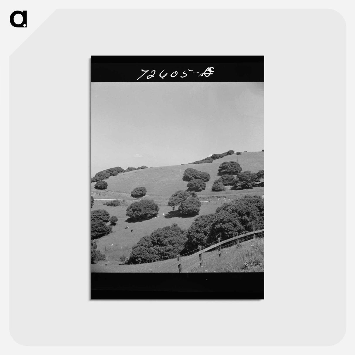 アートポストカード-San Benito County Hills
 - ラッセル リー Postcard.