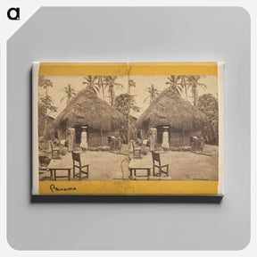 アートパネル-Native Hut, Panama
 - エドワード マイブリッジ Canvas.