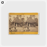 アートポストカード-Native Hut, Panama
 - エドワード マイブリッジ Postcard.
