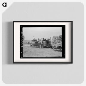 アートポスター-Threshing Near Kewanee
 - ラッセル リー Poster.