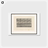 アートポストカード-Running Elk
 - エドワード マイブリッジ Postcard.