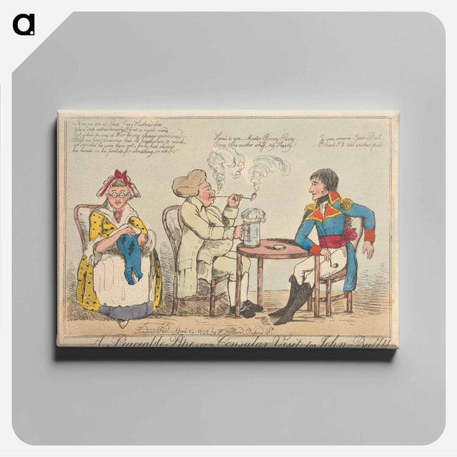 アートパネル-A Peaceable Pipe; or, A Consular Visit to John Bull!!
 - イェール大学アートギャラリー Canvas.