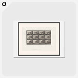 アートポストカード-Walking Lion
 - エドワード マイブリッジ Postcard.