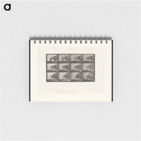 アートメモ帳-Walking Lion
 - エドワード マイブリッジ Memo.