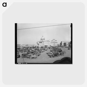 アートポストカード-Courthouse Square, Marshall, Texas
 - ラッセル リー Postcard.