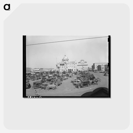 アートポストカード-Courthouse Square, Marshall, Texas
 - ラッセル リー Postcard.