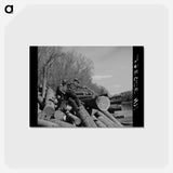 アートポストカード-Little Fork River Lumberjacks
 - ラッセル リー Postcard.