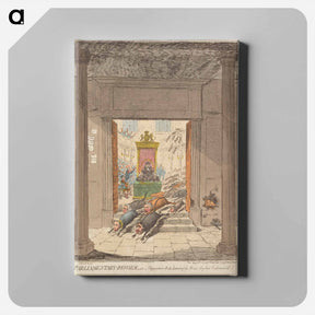 アートパネル-Parliamentary-Reform, - or - Opposition-Rats, Leaving the House They Had Undermined
 - イェール大学アートギャラリー Canvas.