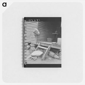 アートメモ帳-Porch leading to kitchen of sharecropper cabin - ドロテア ラング Memo.