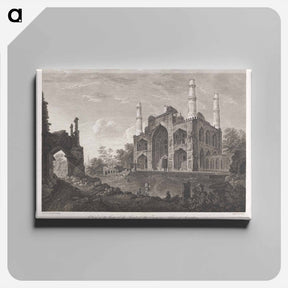 アートパネル-A View of the Gate of the Tomb of the Emperor Akbar, at Secundru
 - イェール大学アートギャラリー Canvas.