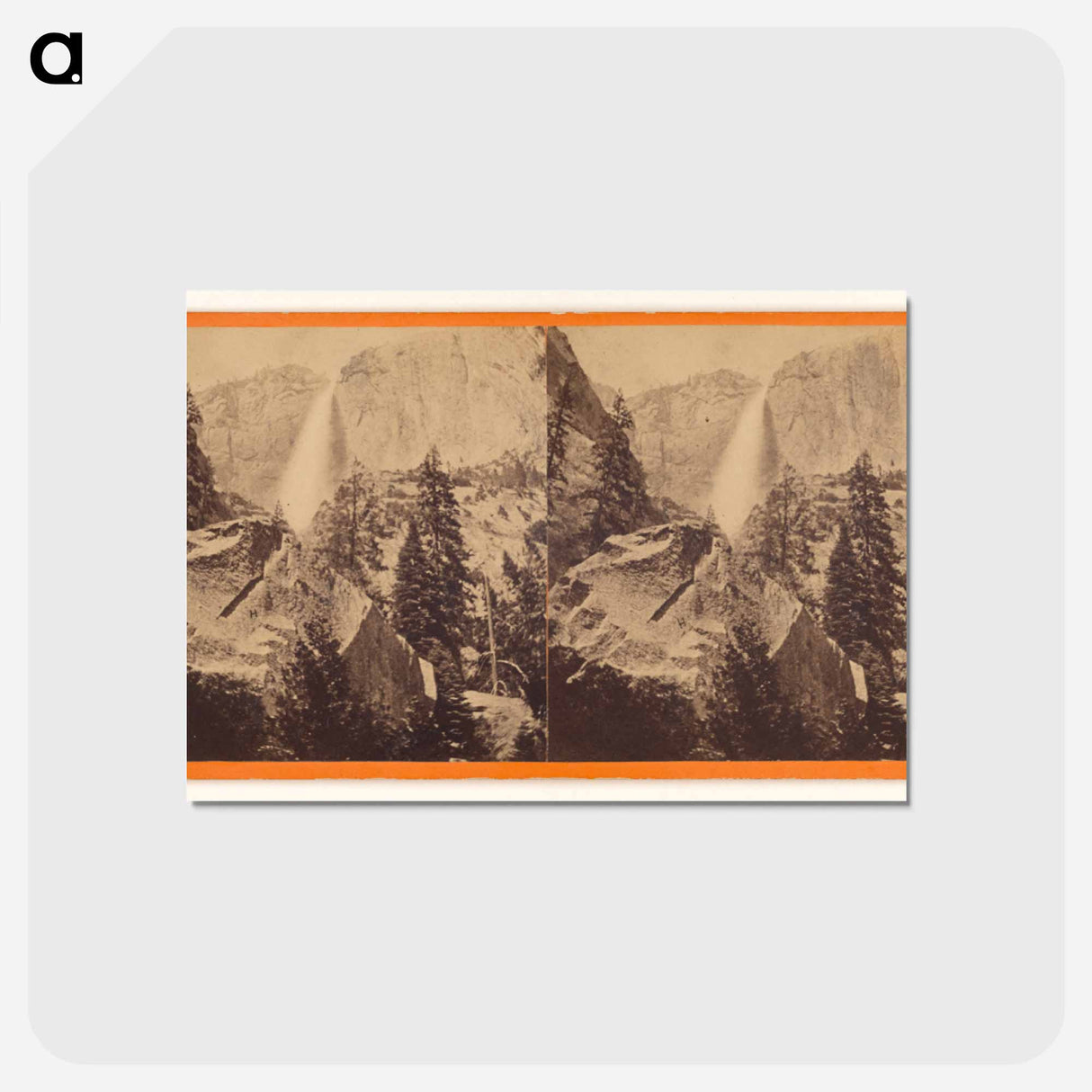 アートポストカード-First Fall of Yosemite
 - エドワード マイブリッジ Postcard.