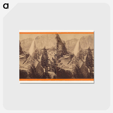 アートポストカード-First Fall of Yosemite
 - エドワード マイブリッジ Postcard.