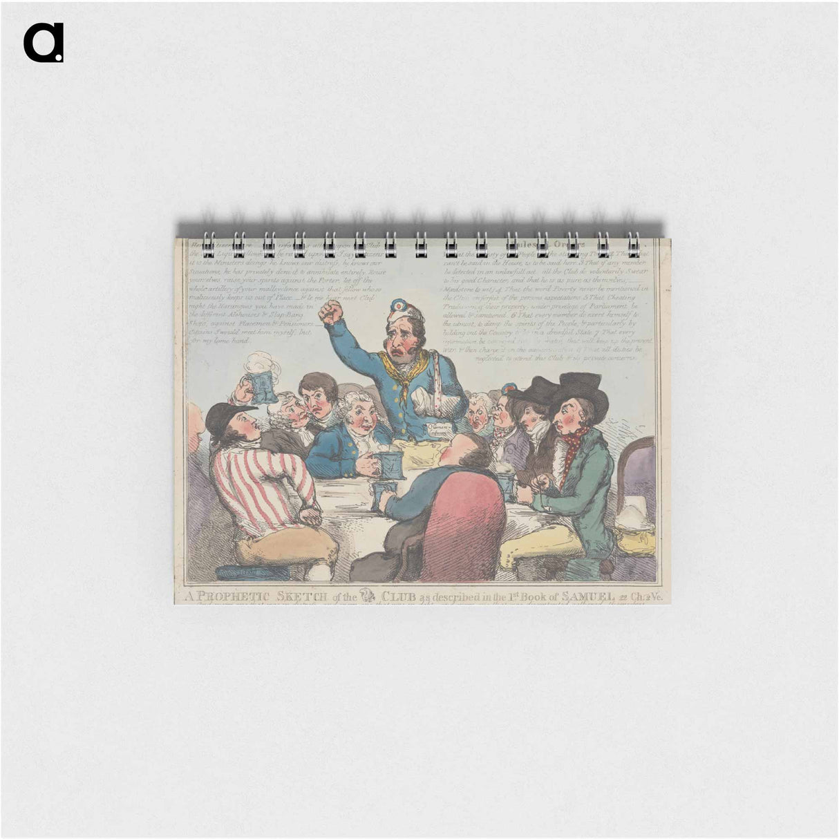 アートメモ帳-A Prophetic Sketch of the (wig) Club as Described in the First Book of Samuel, Chapter twenty-two, Verse two
 - イェール大学アートギャラリー Memo.