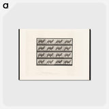 アートポストカード-Camel Walking
 - エドワード マイブリッジ Postcard.