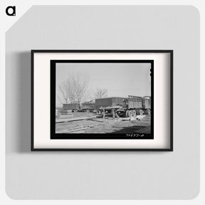 アートポスター-Unloading at Caldwell
 - ラッセル リー Poster.
