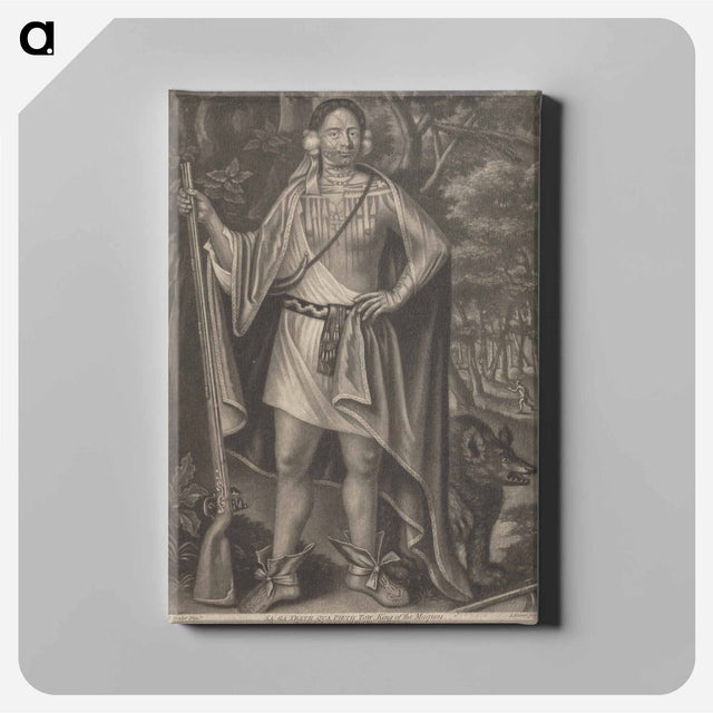 アートパネル-Portraits of Four Indian Kings of Canada: Sa Ga Yeath Pieth Tow, King of the Maquas
 - イェール大学アートギャラリー Canvas.