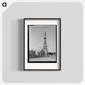 アートポスター-Windmill on the Rall Farm
 - ラッセル リー Poster.