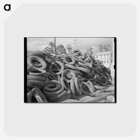アートポストカード-Worn Tires, Kilgore, Texas
 - ラッセル リー Postcard.