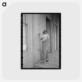 アートポストカード-Sharecropper's Violin
 - ラッセル リー Postcard.