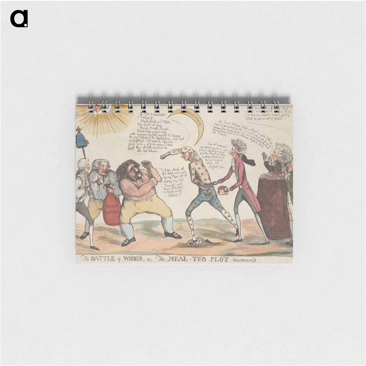 アートメモ帳-The Battle of Whigs, or, The Meal-tub Plot discovered
 - イェール大学アートギャラリー Memo.