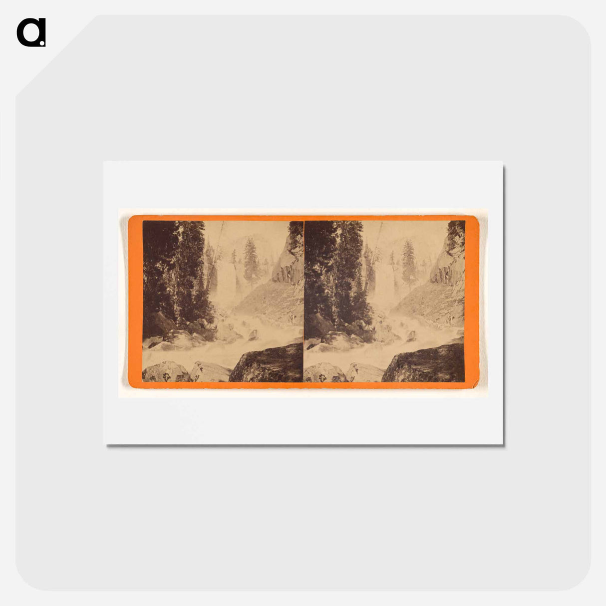 アートポストカード-Vernal Fall
 - エドワード マイブリッジ Postcard.
