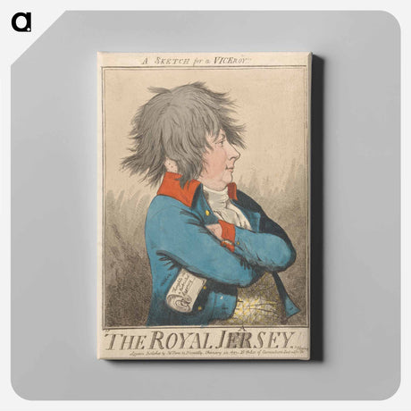 アートパネル-The Royal Jasey!! A Sketch For a Vice-Roy!!
 - イェール大学アートギャラリー Canvas.