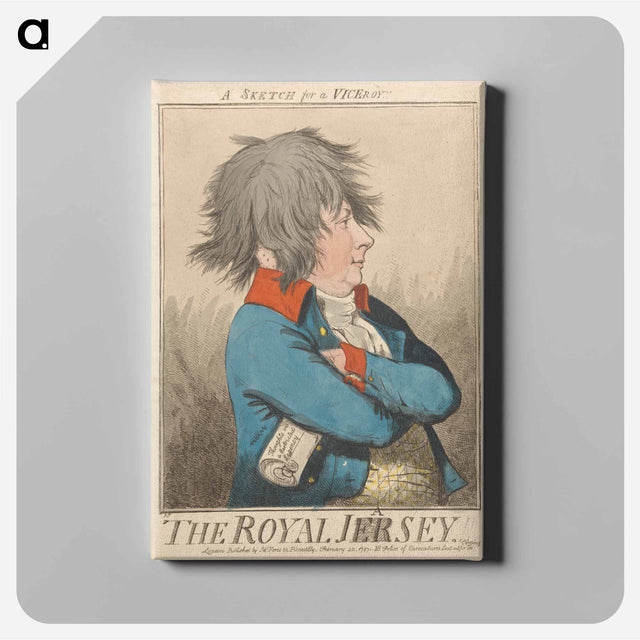 アートパネル-The Royal Jasey!! A Sketch For a Vice-Roy!!
 - イェール大学アートギャラリー Canvas.