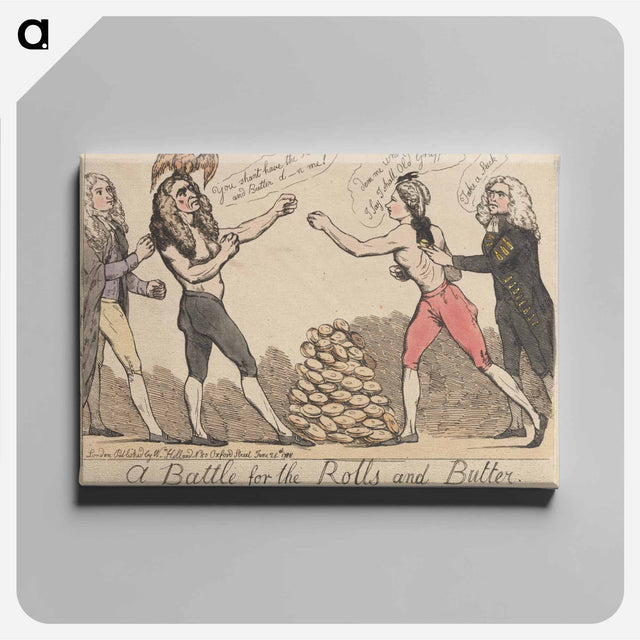 アートパネル-A Battle for the Rolls and Butter
 - イェール大学アートギャラリー Canvas.